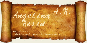 Angelina Nešin vizit kartica
